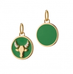 MINI TAURUS ENAMEL VERMEIL CHARM